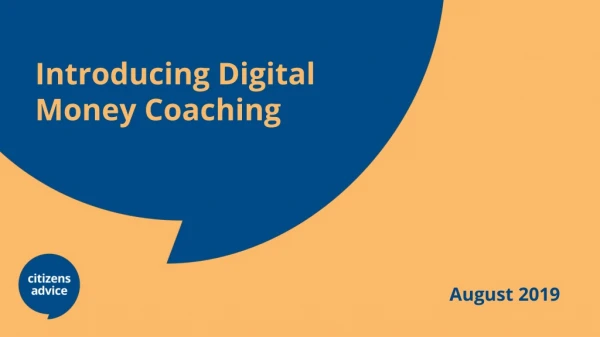 Introducing Digital Money Coaching