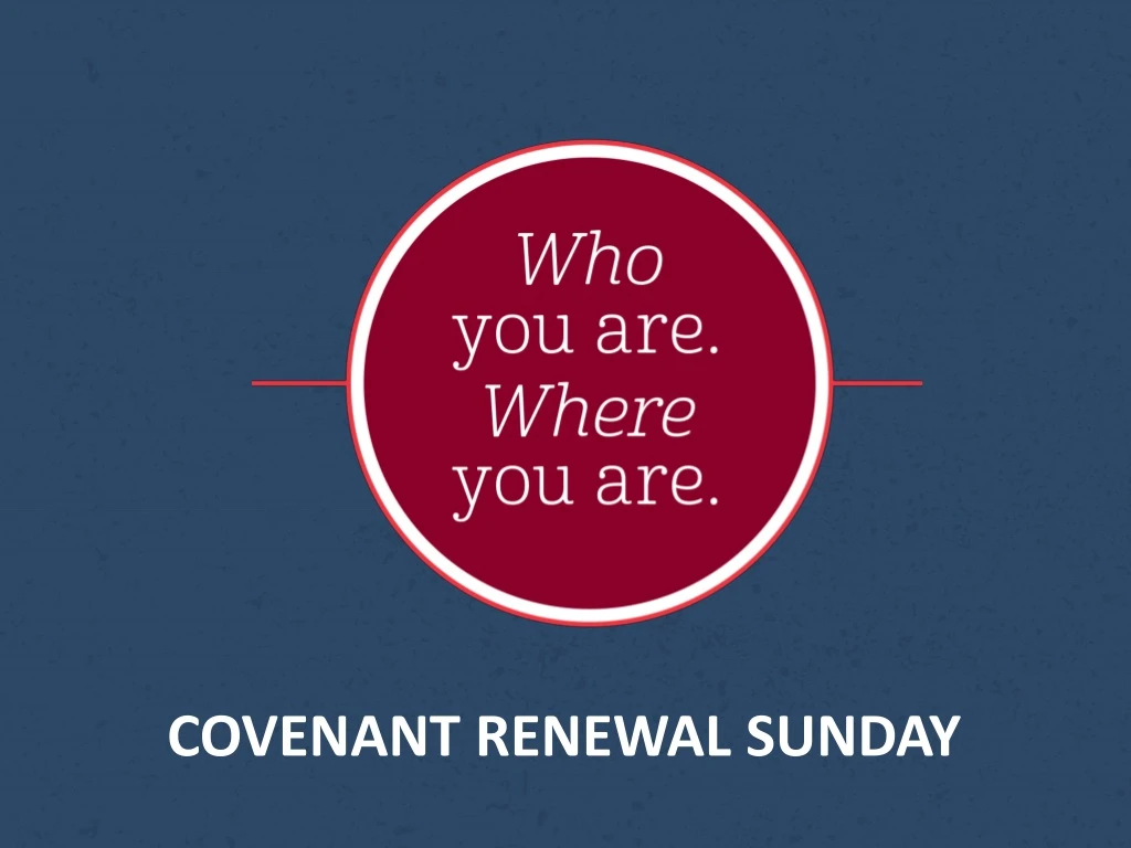 covenant renewal sunday