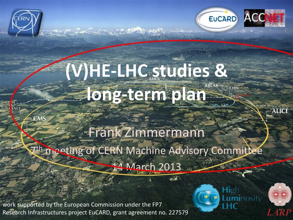 v he lhc studies long term plan