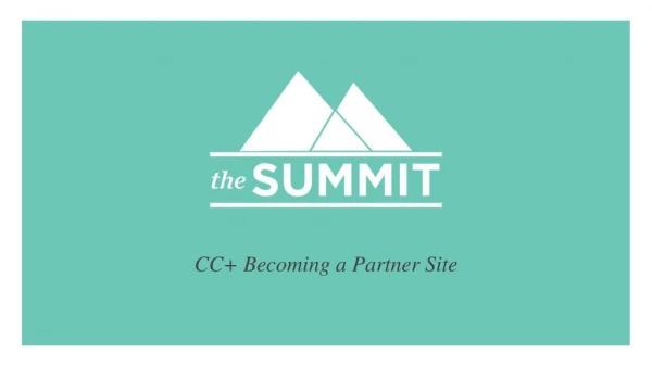 CC+ Becoming a Partner Site
