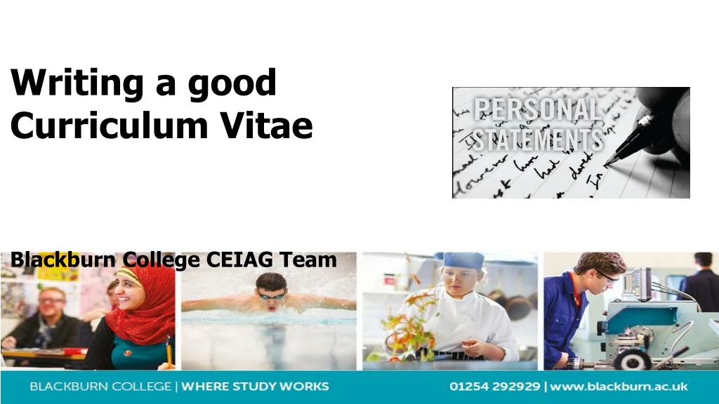 writing a good curriculum vitae blackburn college