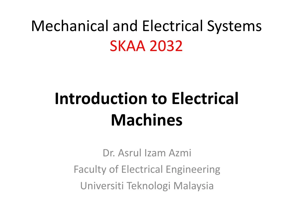 dr asrul izam azmi faculty of electrical engineering universiti teknologi malaysia