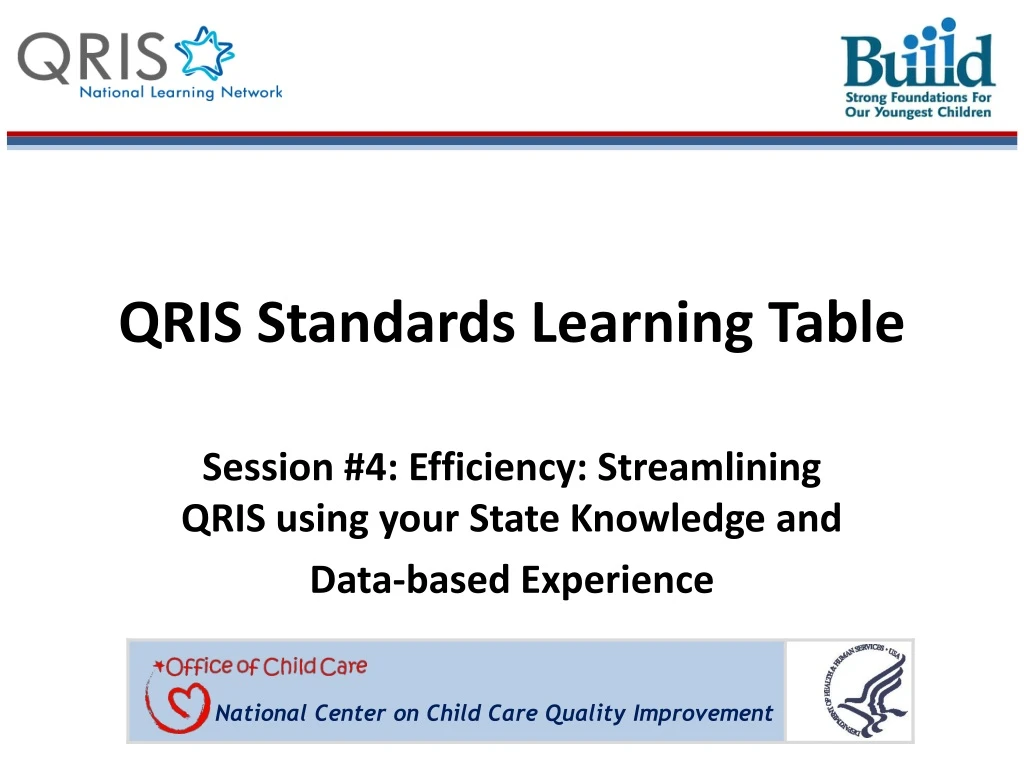 qris standards learning table