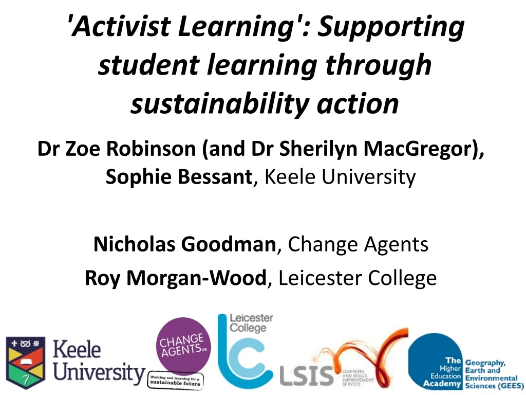 activist learning supporting student learning through sustainability action