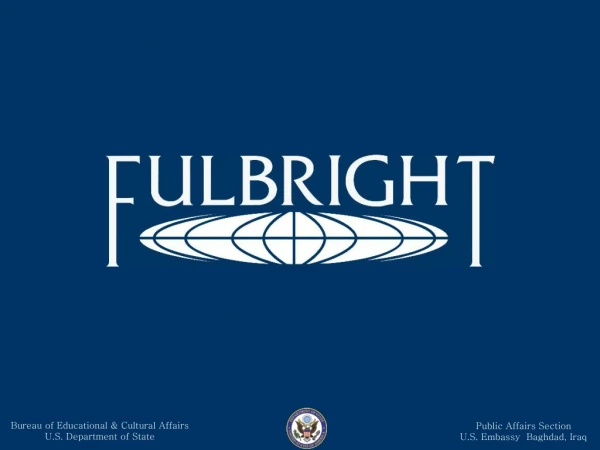 Bureau of Educational &amp; Cultural Affairs U.S. Department of State