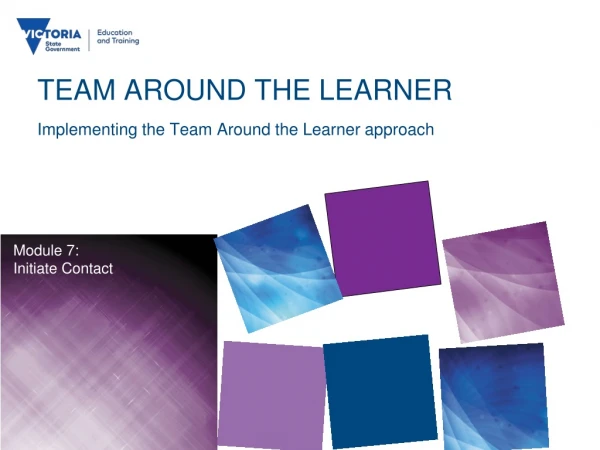 TEAM AROUND THE LEARNER Implementing the Team Around the Learner approach