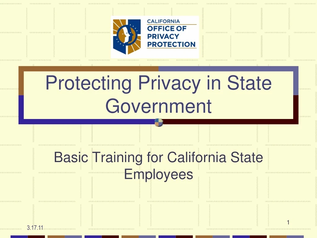 protecting privacy in state government