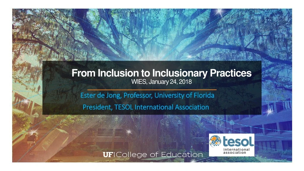 from inclusion to inclusionary practices wies january 24 2018