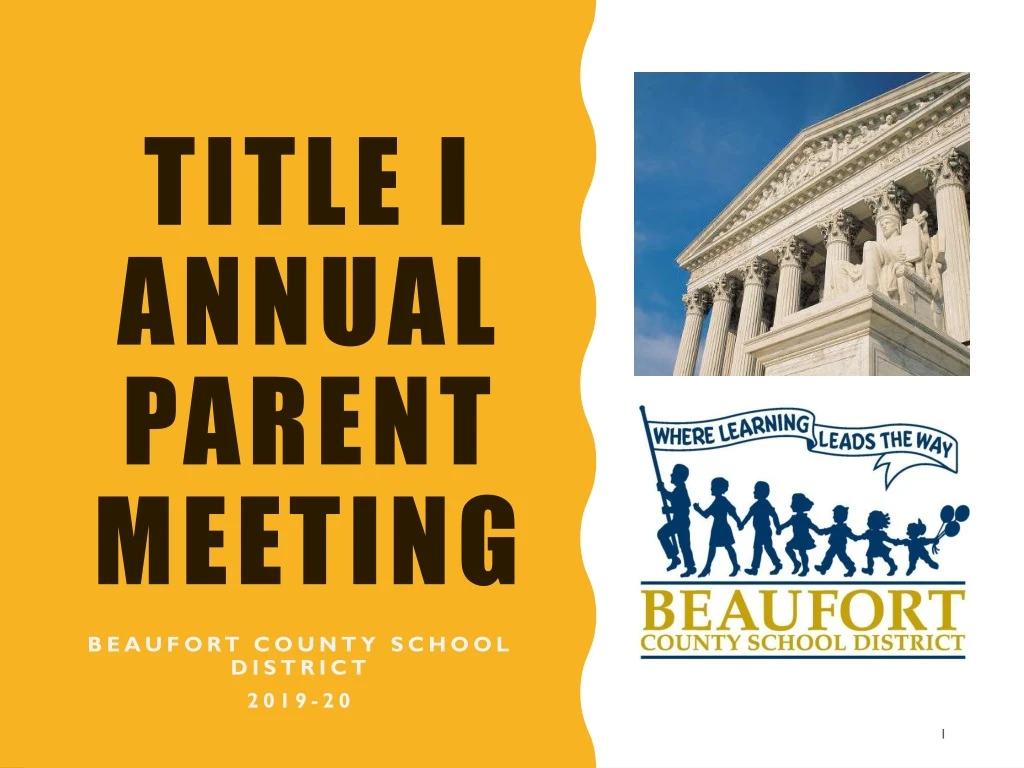 title i annual parent meeting