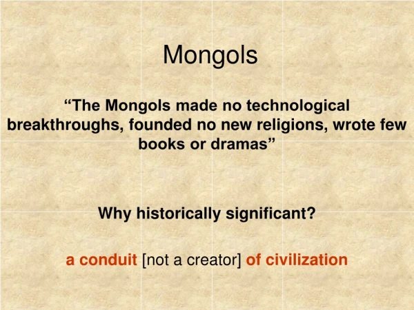 Mongols