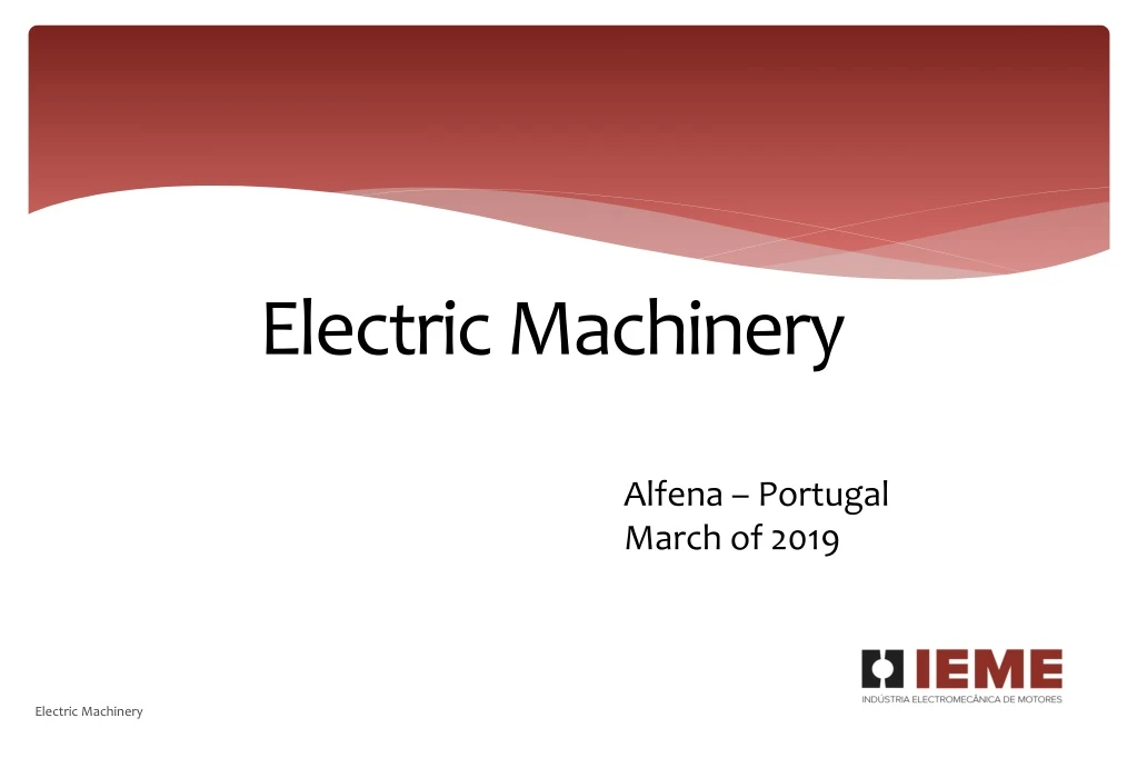 electric machinery