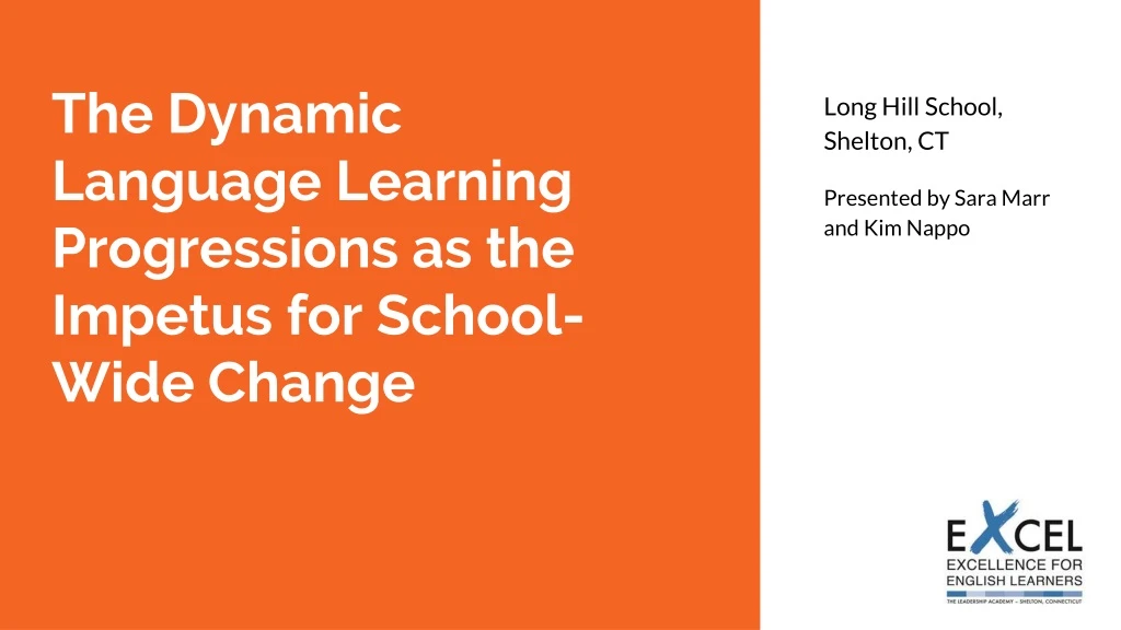 the dynamic language learning progressions as the impetus for school wide change