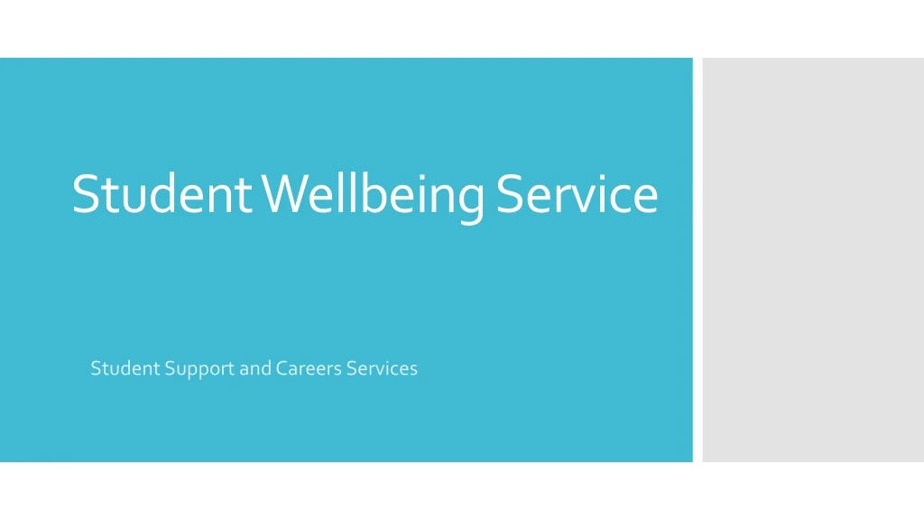 student wellbeing service