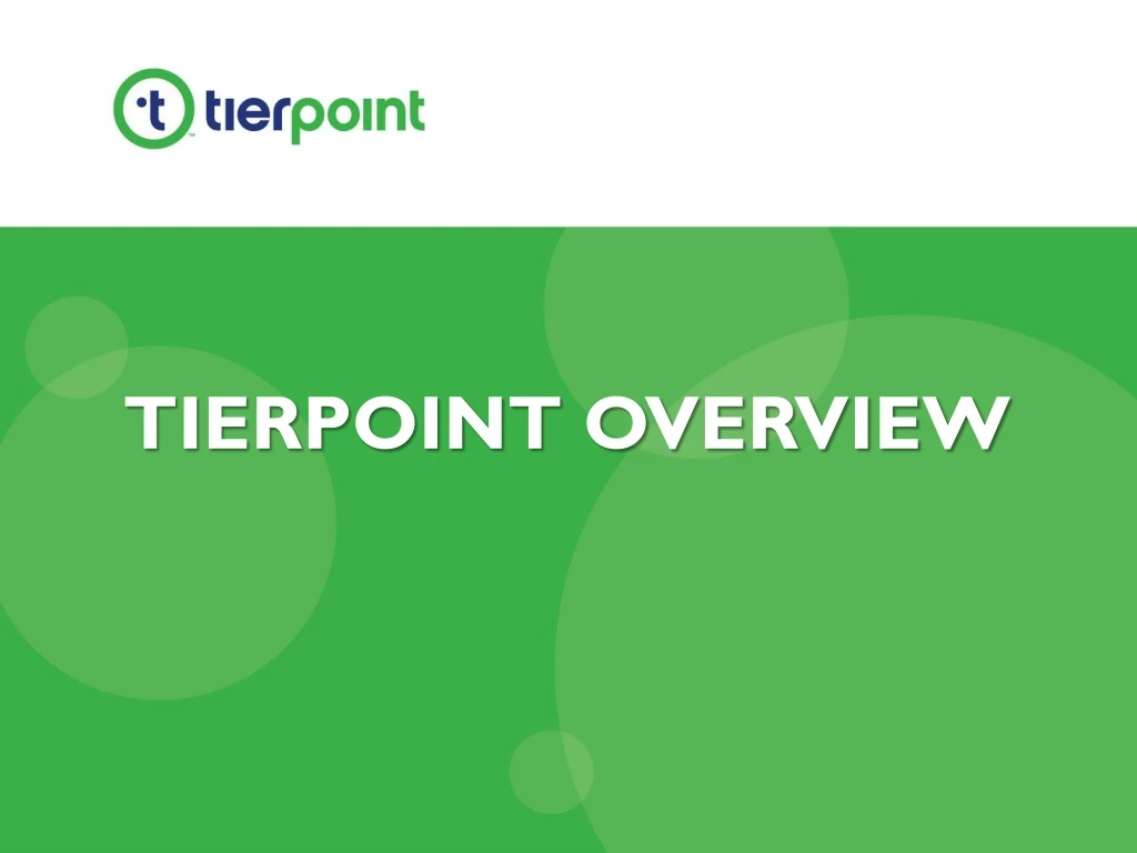 tierpoint overview