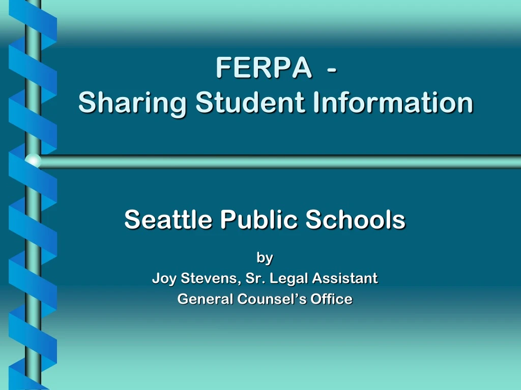ferpa sharing student information