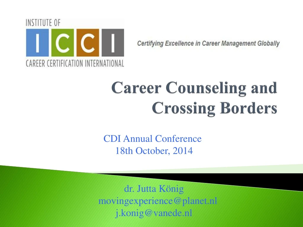 career counseling and crossing borders