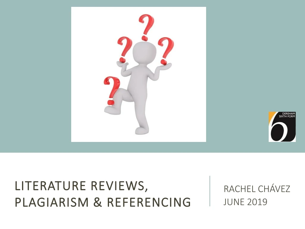 literature reviews plagiarism referencing