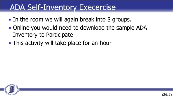 ADA Self-Inventory Execercise