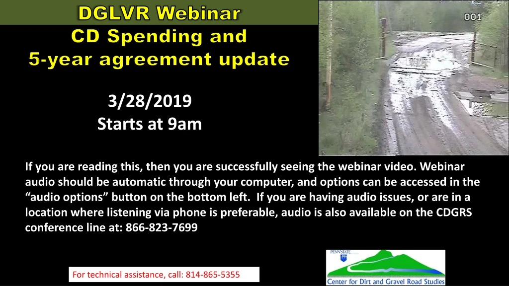 dglvr webinar cd spending and 5 year agreement