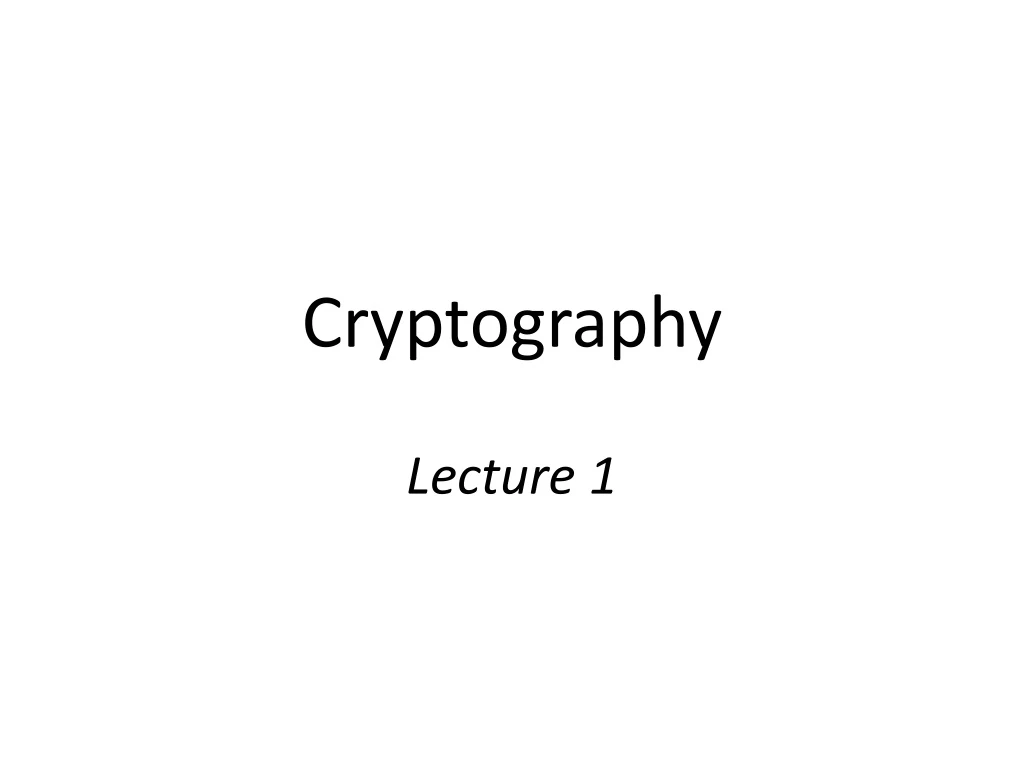 cryptography