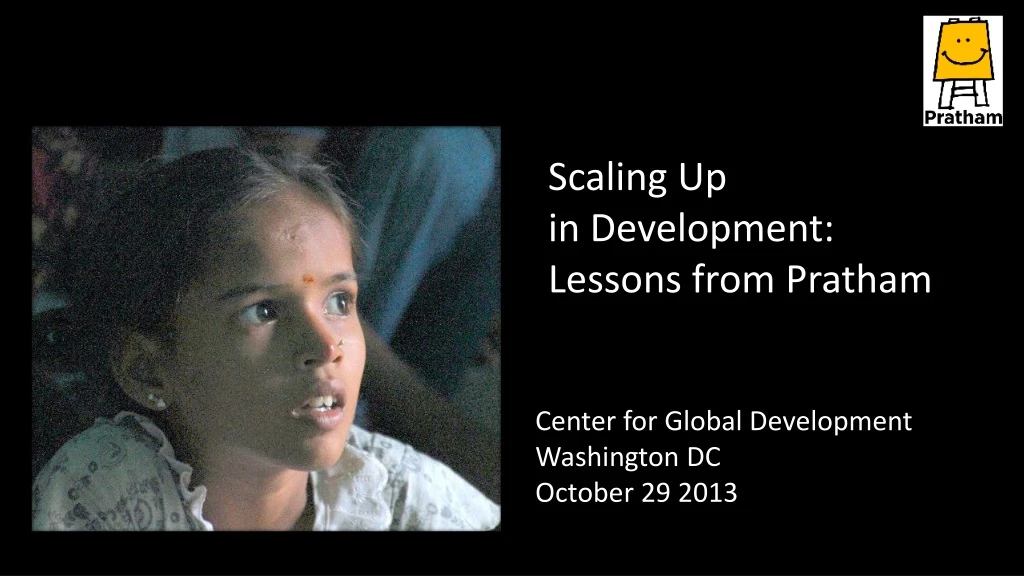 scaling up in development lessons from pratham