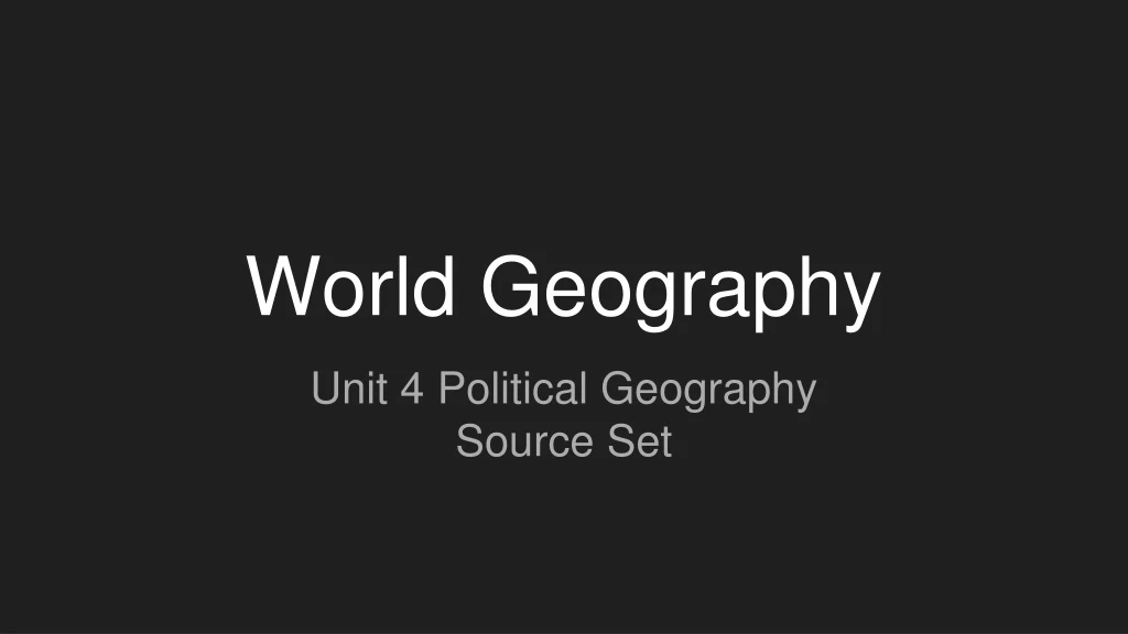 world geography