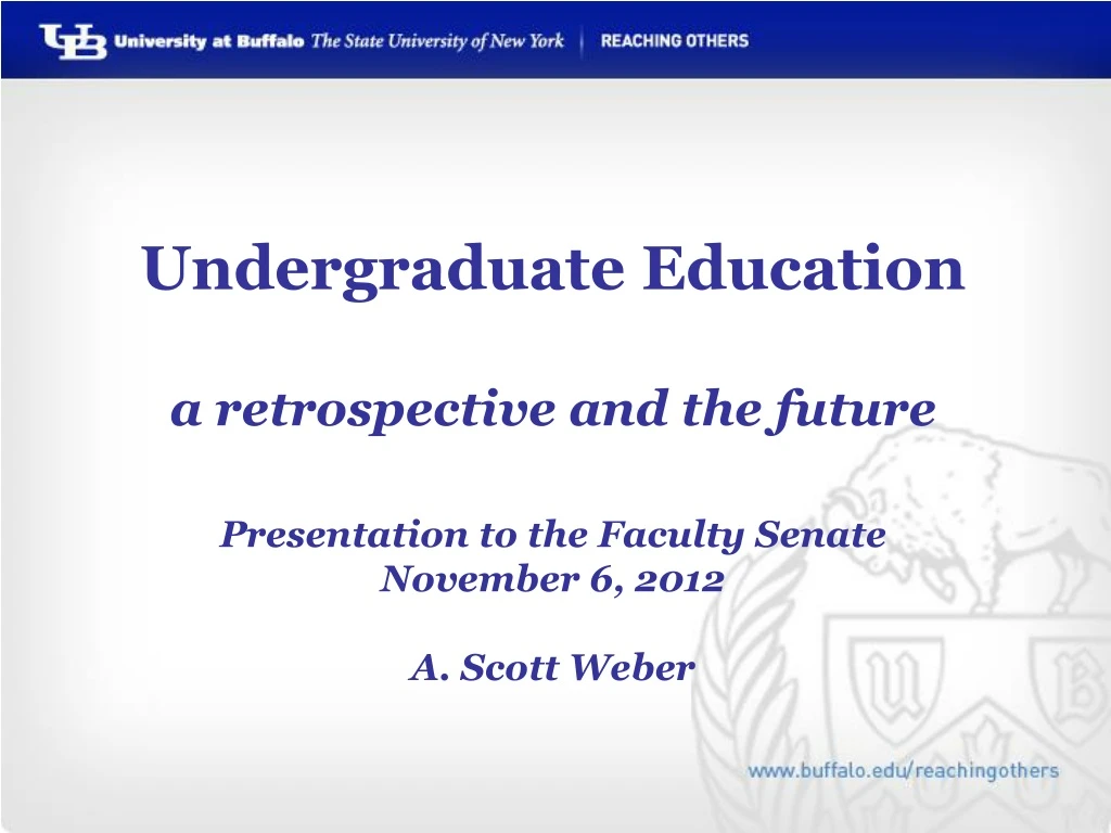 undergraduate education a retrospective
