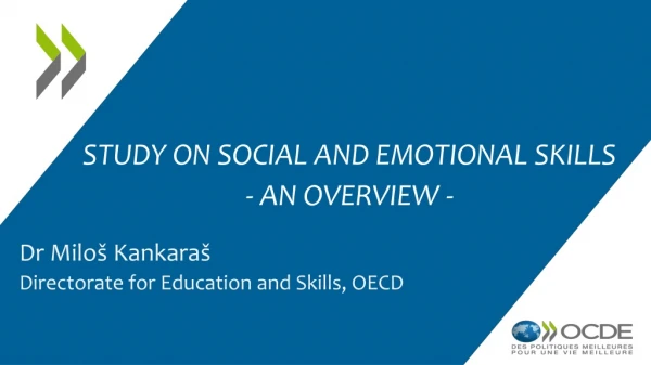 STUDY ON SOCIAL AND EMOTIONAL SKILLS - an OVERVIEW -