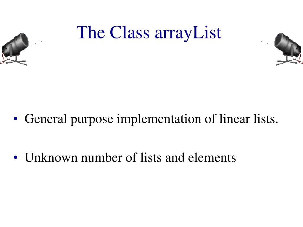 the class arraylist