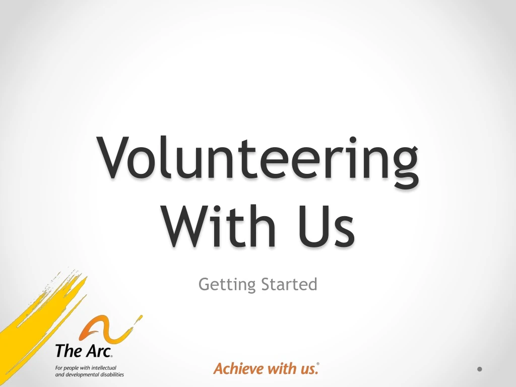 volunteering with us