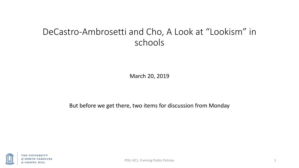 decastro ambrosetti and cho a look at lookism in schools