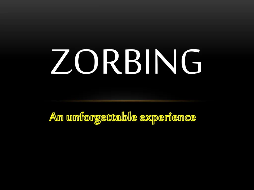 zorbing