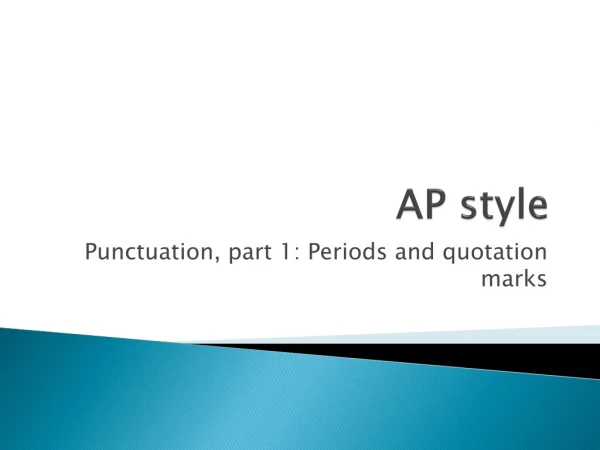 AP style