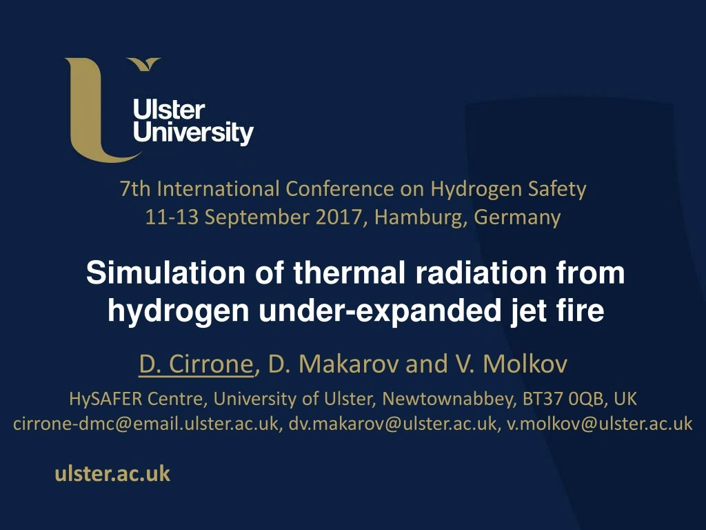simulation of thermal radiation from hydrogen under expanded jet fire