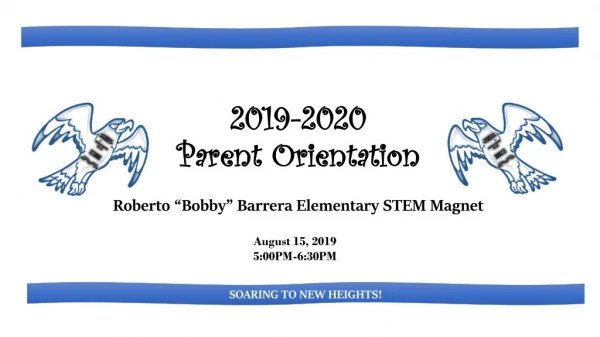 2019-2020 Parent Orientation