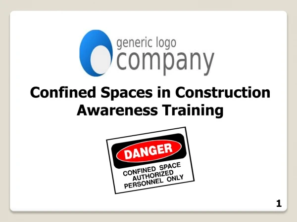 Confined Spaces in Construction Awareness Training