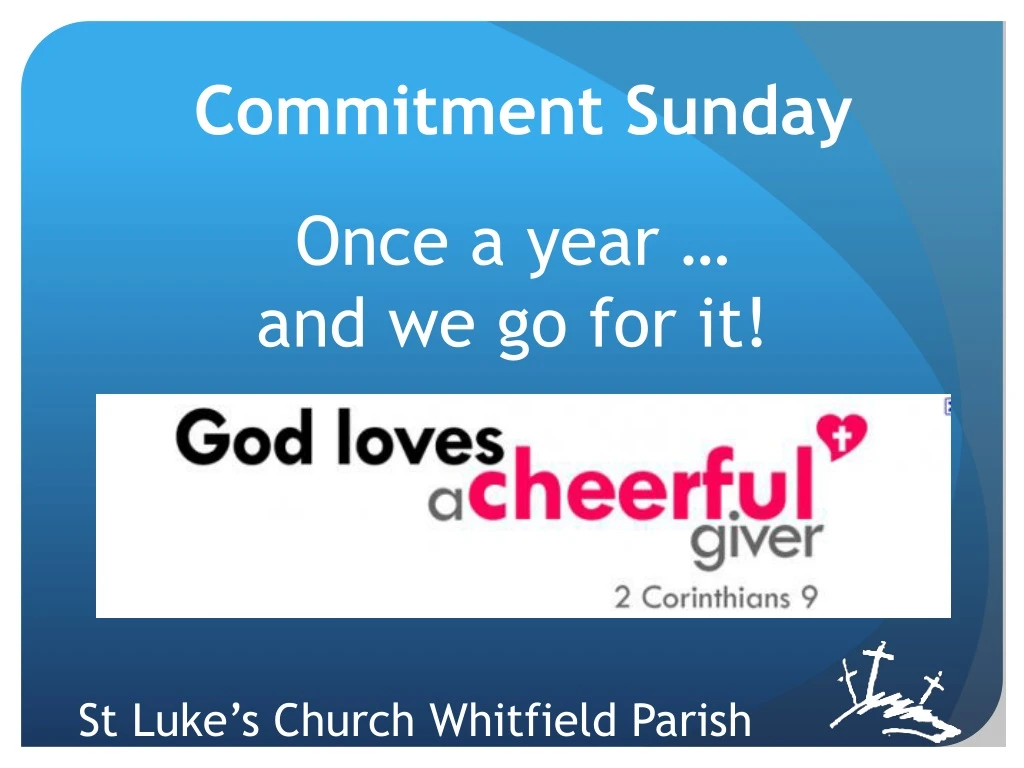 commitment sunday