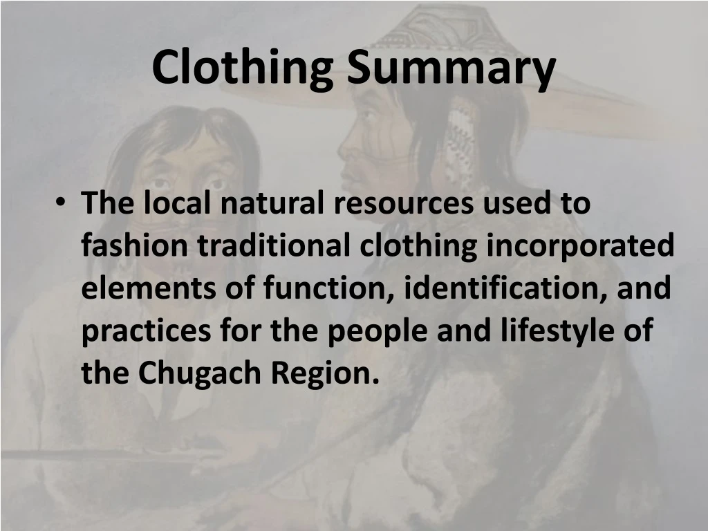 clothing summary