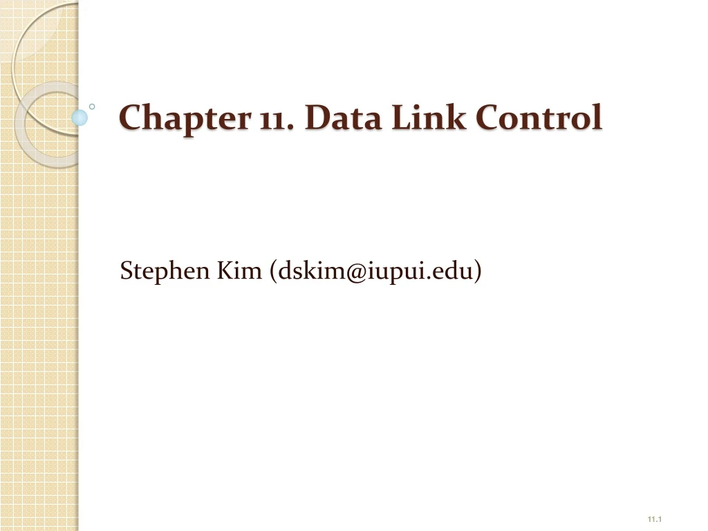 chapter 11 data link control