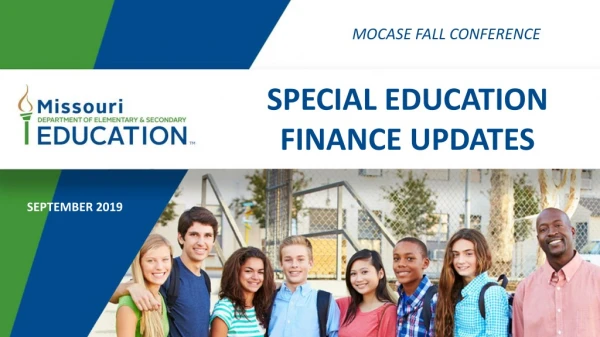 SPECIAL EDUCATION FINANCE UPDATES