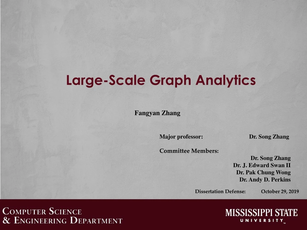 large scale graph analytics