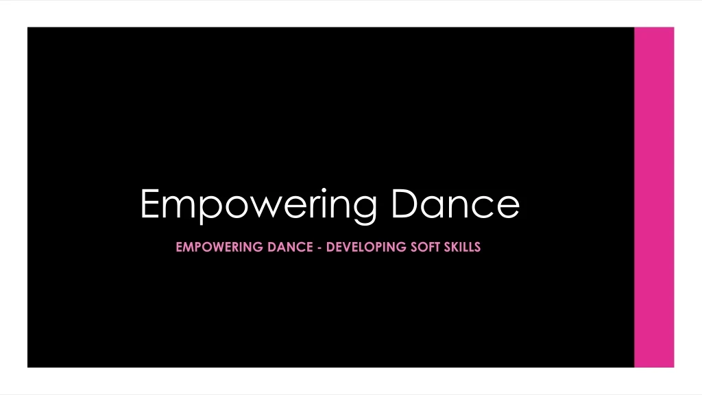 empowering dance