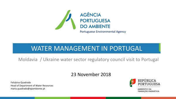 WATER MANAGEMENT IN PORTUGAL