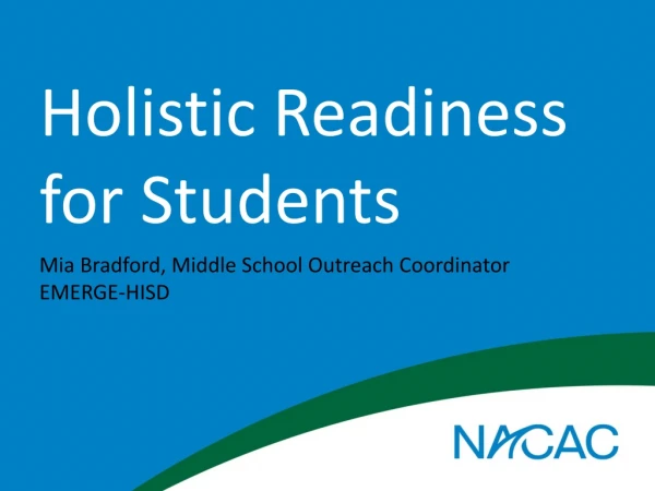 Holistic Readiness for Students