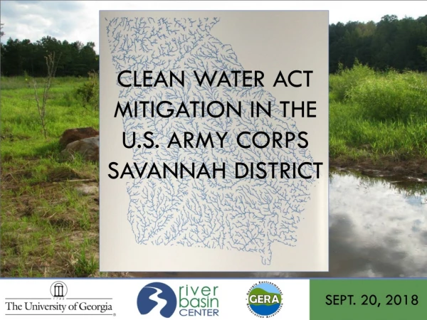 Clean water act mitigation in the U.S. Army Corps Savannah District