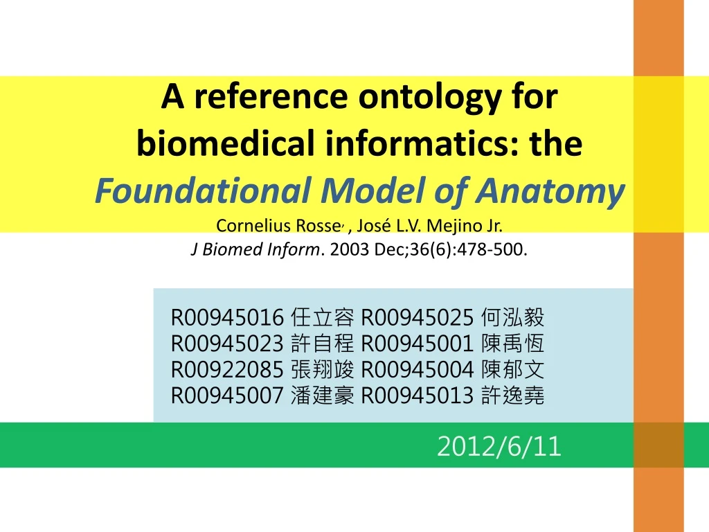 a reference ontology for biomedical informatics