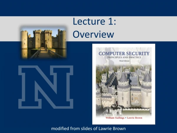 Lecture 1: Overview