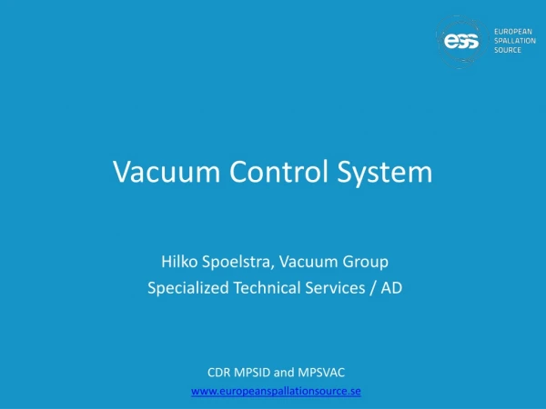 Vacuum Control System