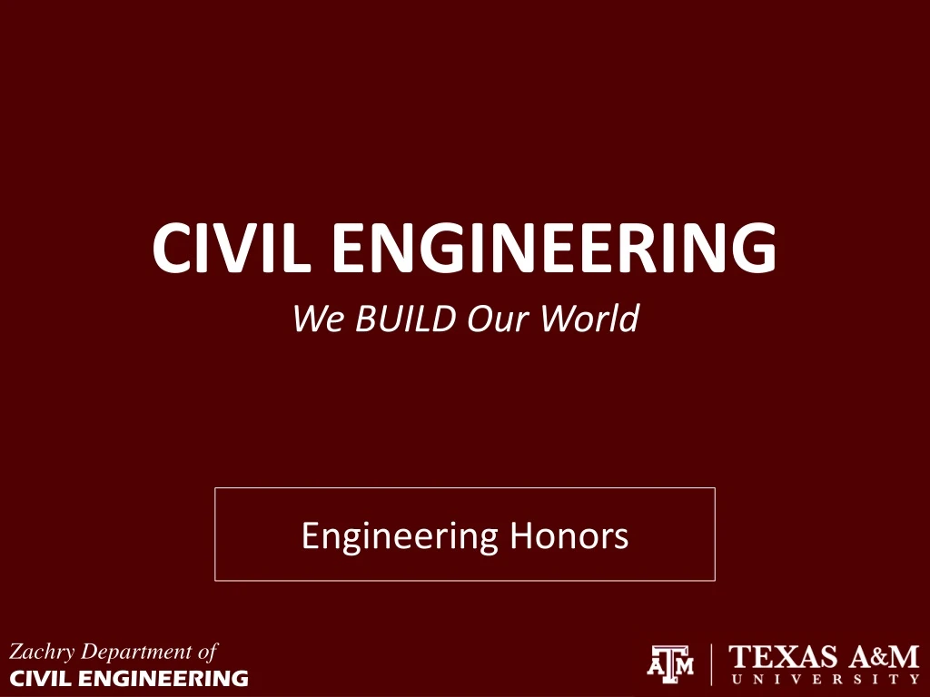 civil engineering we build our world