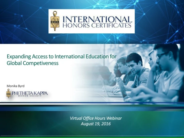 Expanding Access to International Education for Global Competiveness